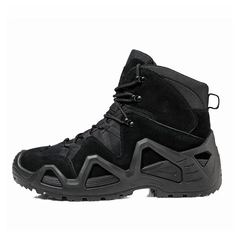 High Top Military Boots for Men Outdoor Tactical Hiking Shoes