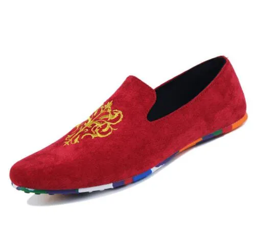 Hot Sale Velvet Loafers Men Shoes