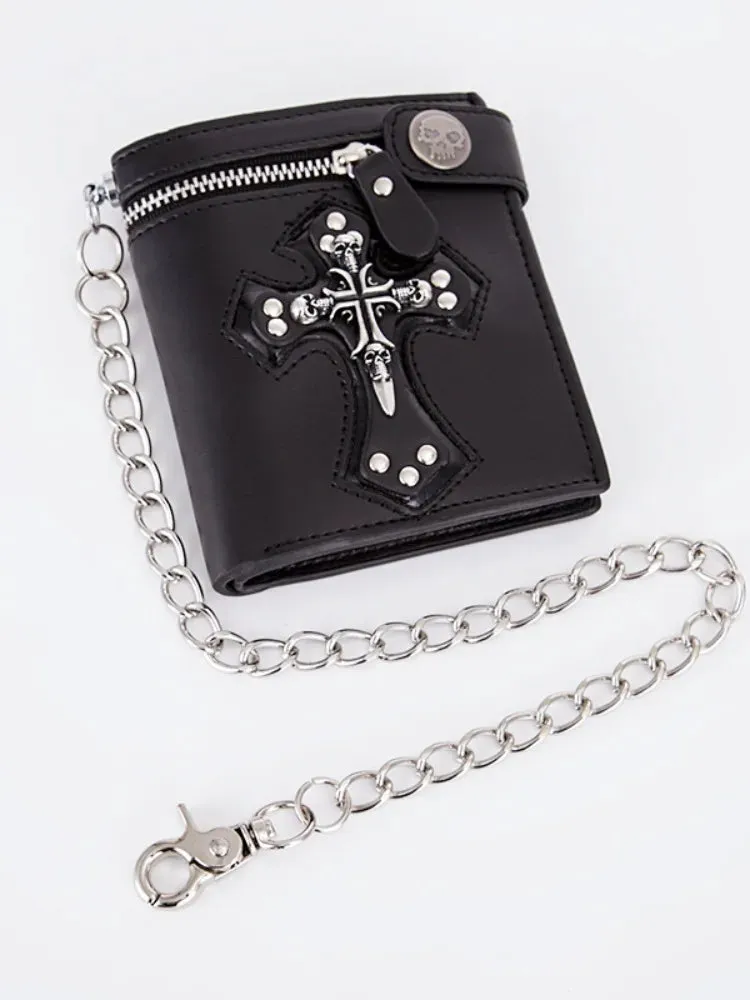 Hoylidu Dark Gothic Punk Long Wallet