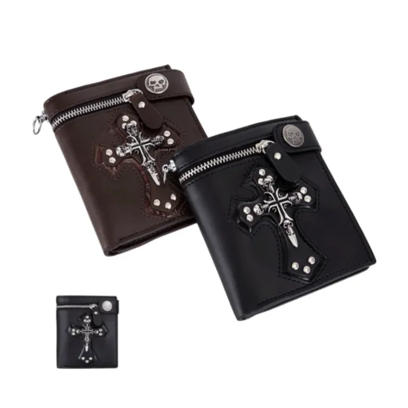 Hoylidu Dark Gothic Punk Long Wallet