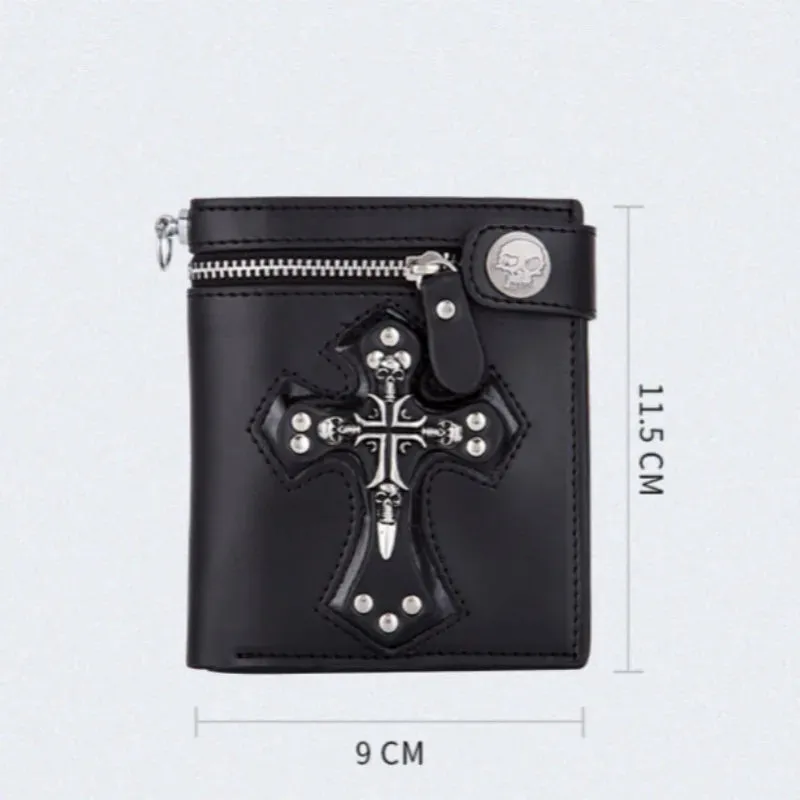 Hoylidu Dark Gothic Punk Long Wallet