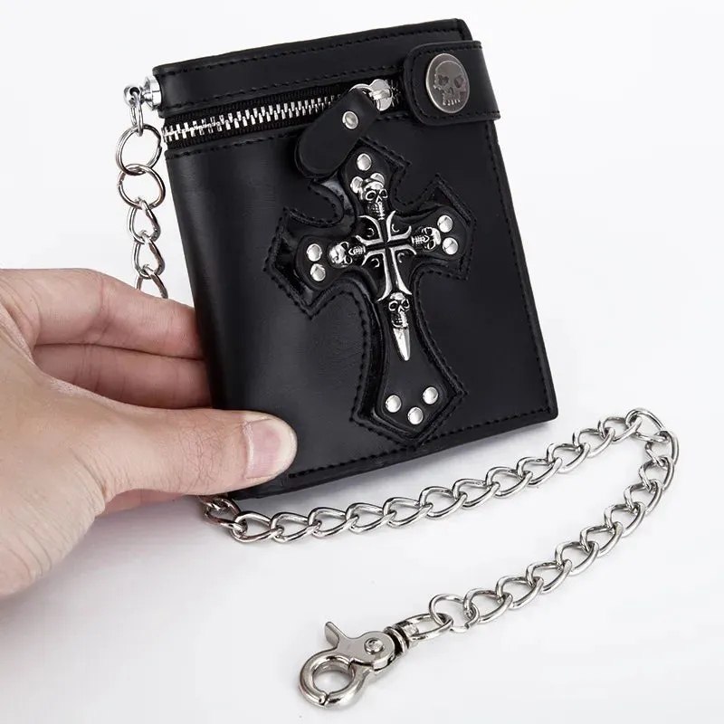 Hoylidu Dark Gothic Punk Long Wallet