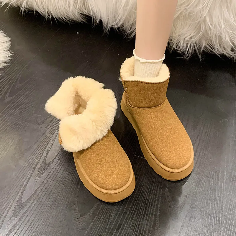 INSTOCK - Fur integrated Northeast snow boots