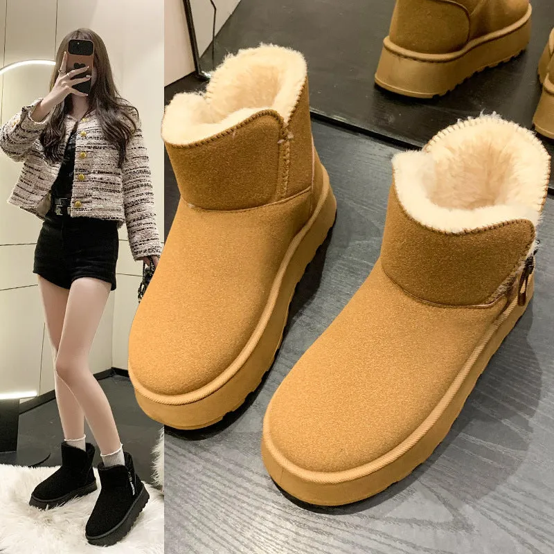 INSTOCK - Fur integrated Northeast snow boots