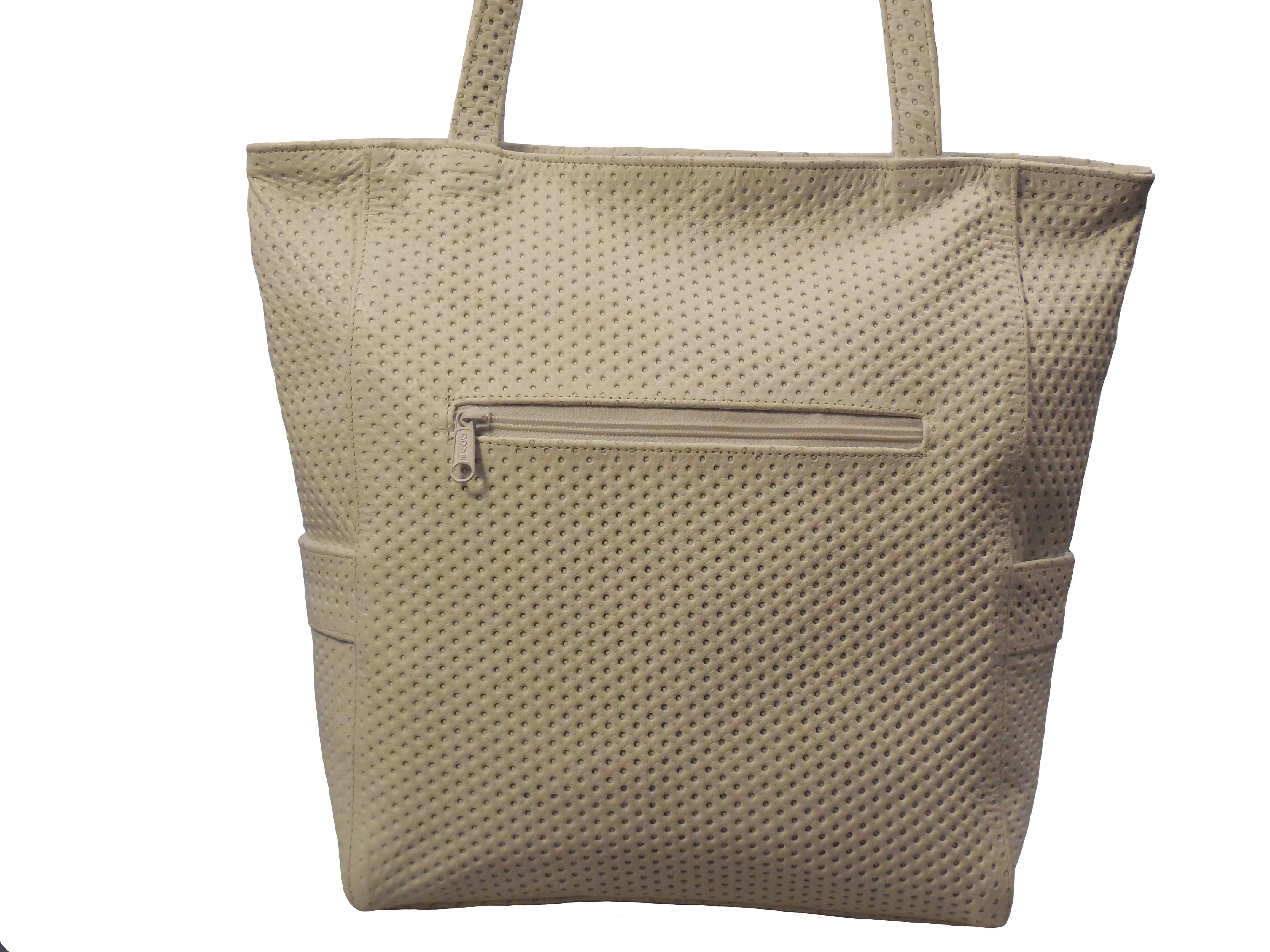 Italian Leather and Crocodile Tote Handbag