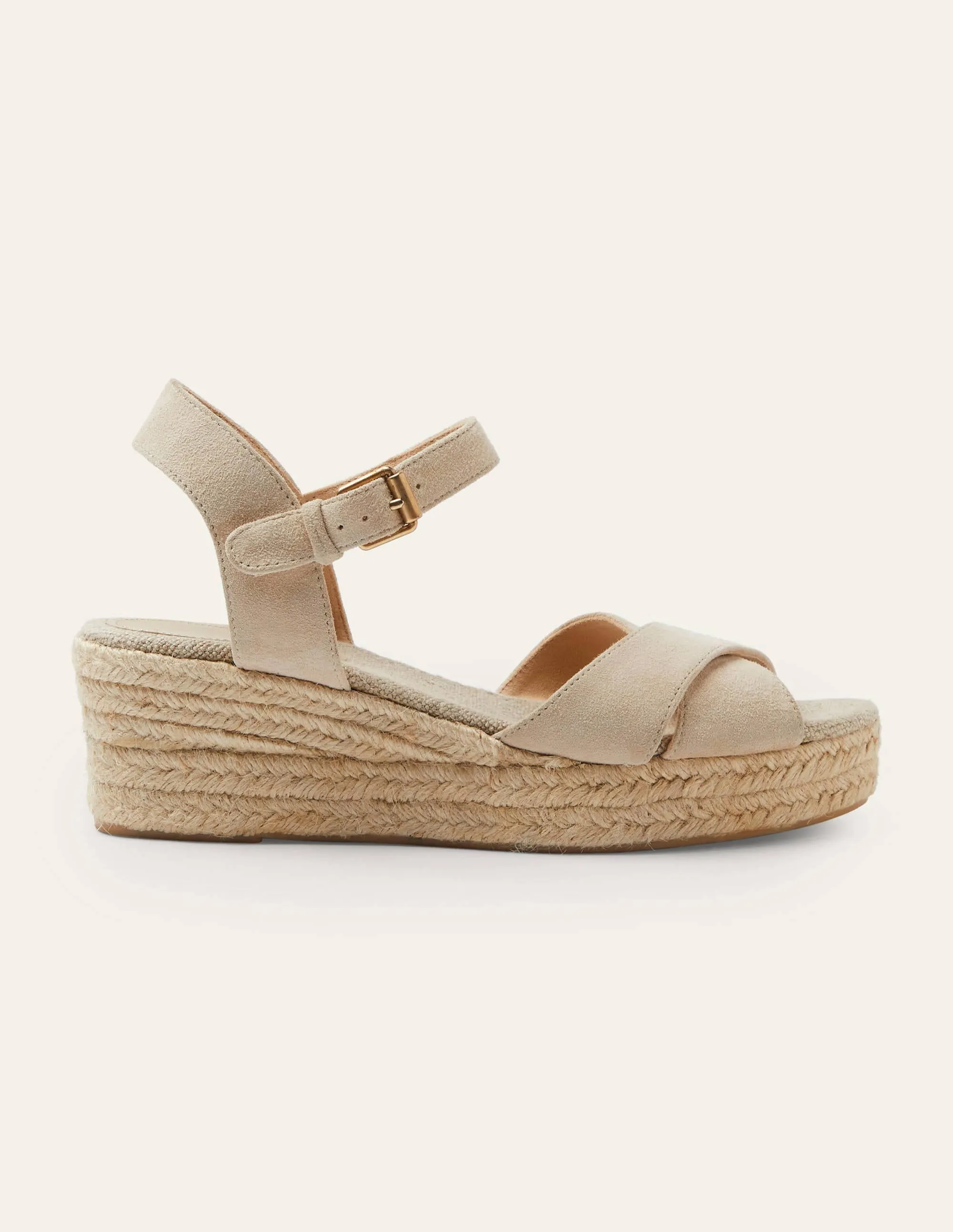 Jasmine Espadrilles mit Keilabsatz-Hellbeige