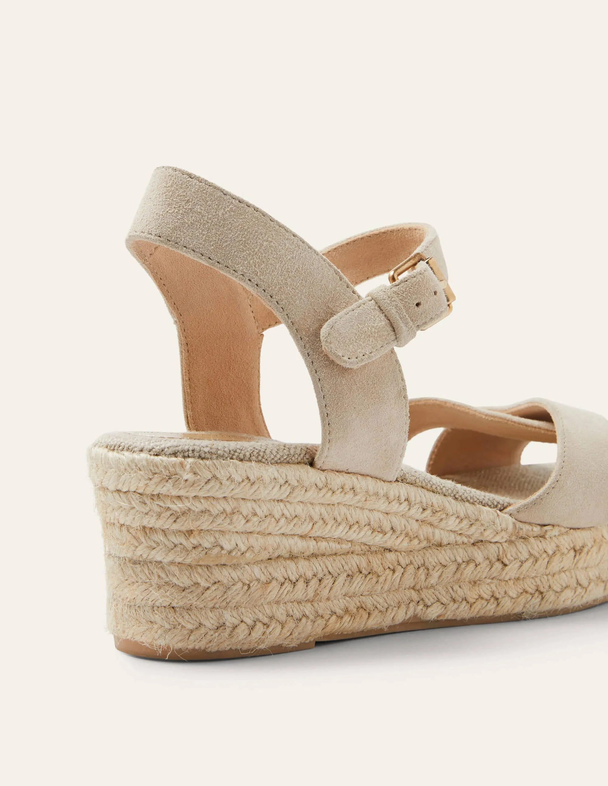 Jasmine Espadrilles mit Keilabsatz-Hellbeige