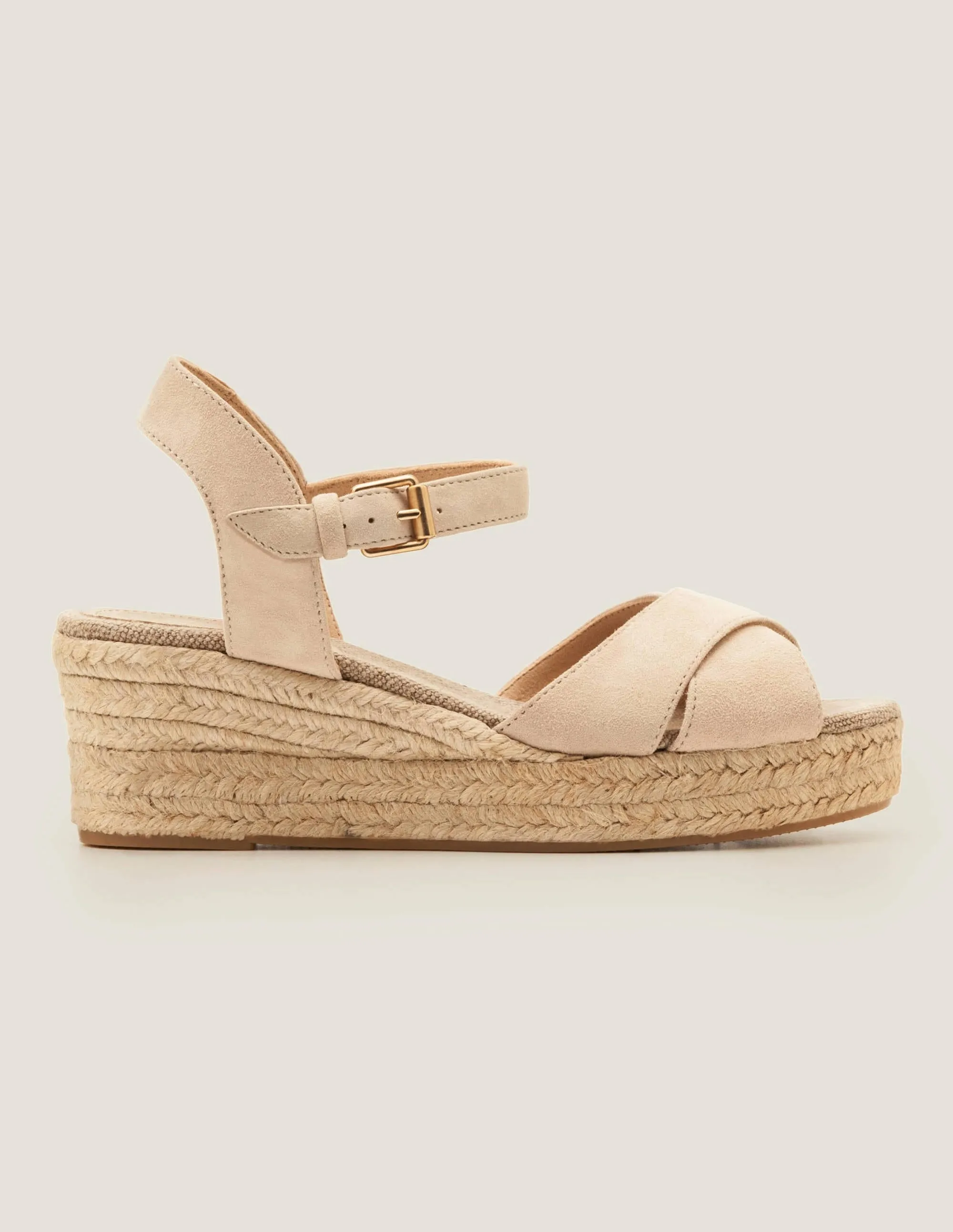 Jasmine Espadrilles mit Keilabsatz-Hellbeige