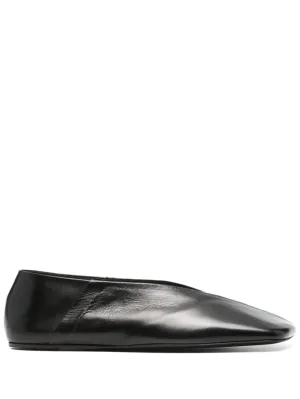 Jil Sander Flat Black Shoes