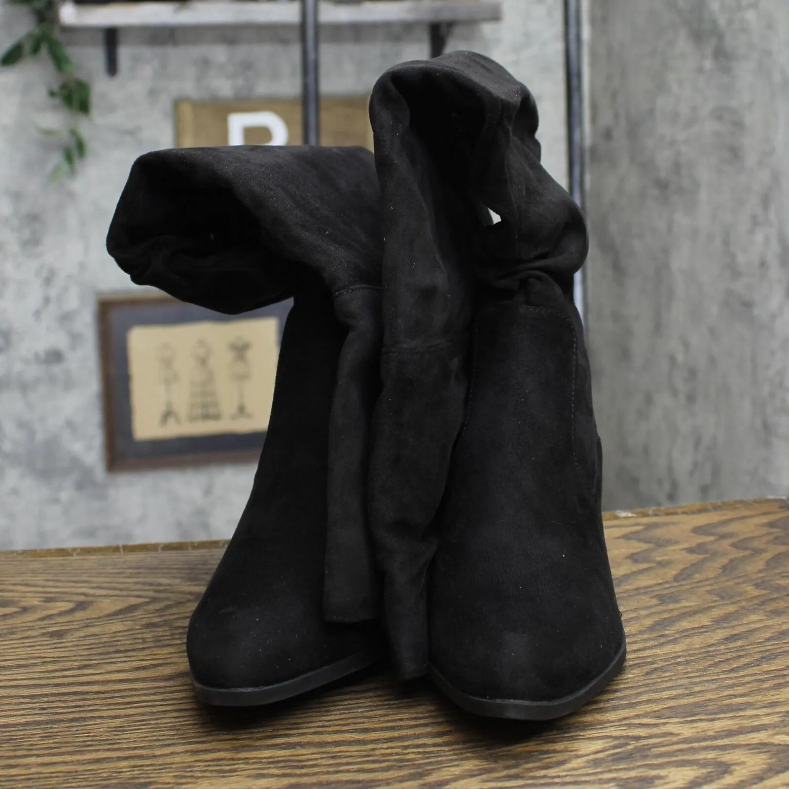Journee Collection Zivia Women's Slouchy Over-the-Knee Boots Black 7.5WC