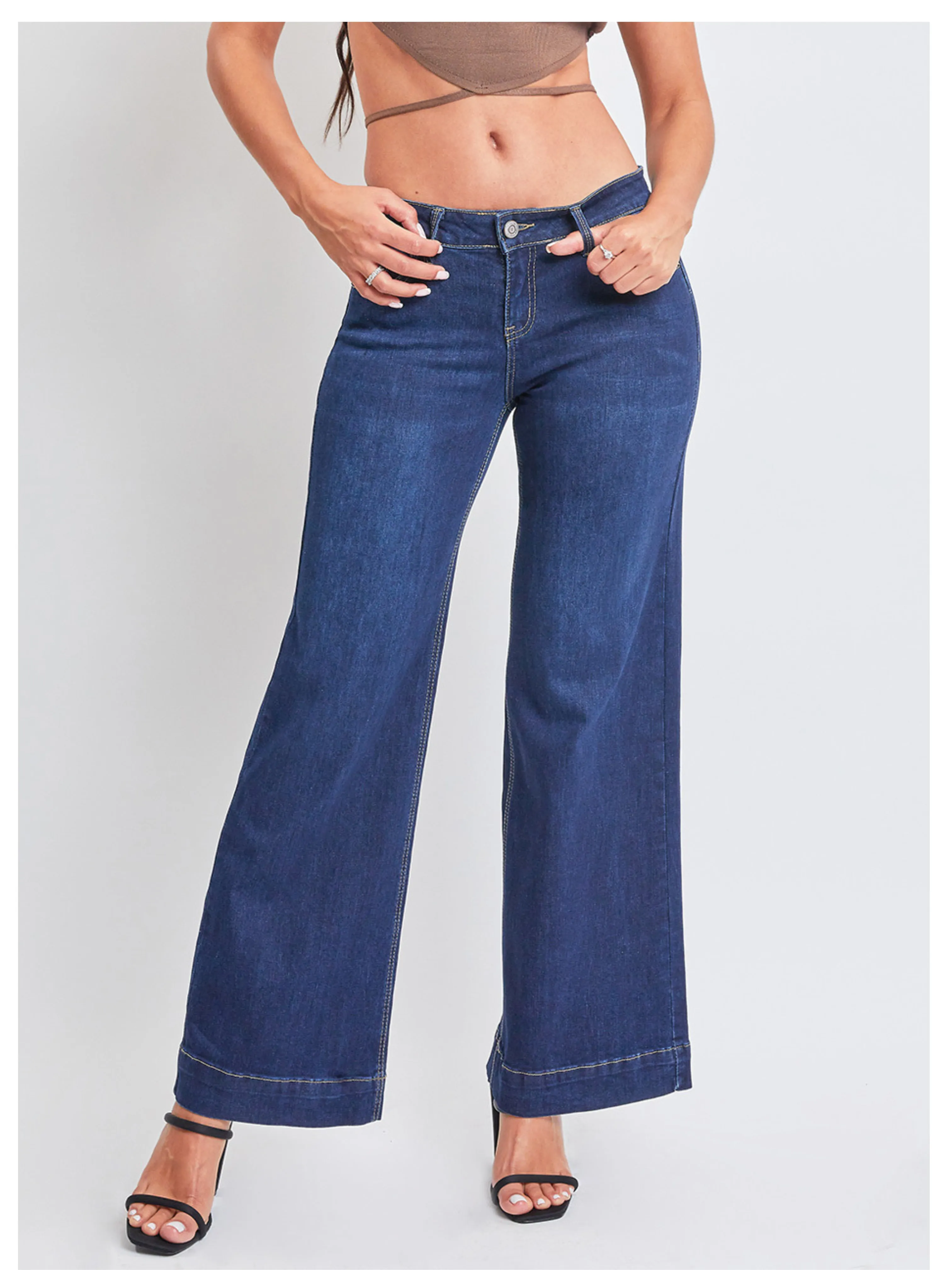 Junior Low Rise Wide Leg Jeans, Pack of 12
