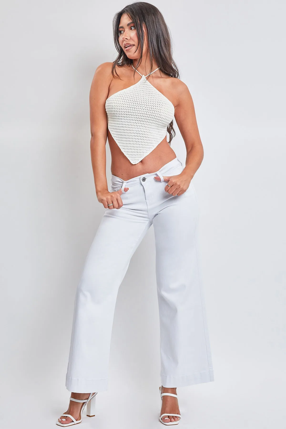 Junior Low Rise Wide Leg Jeans, Pack of 12
