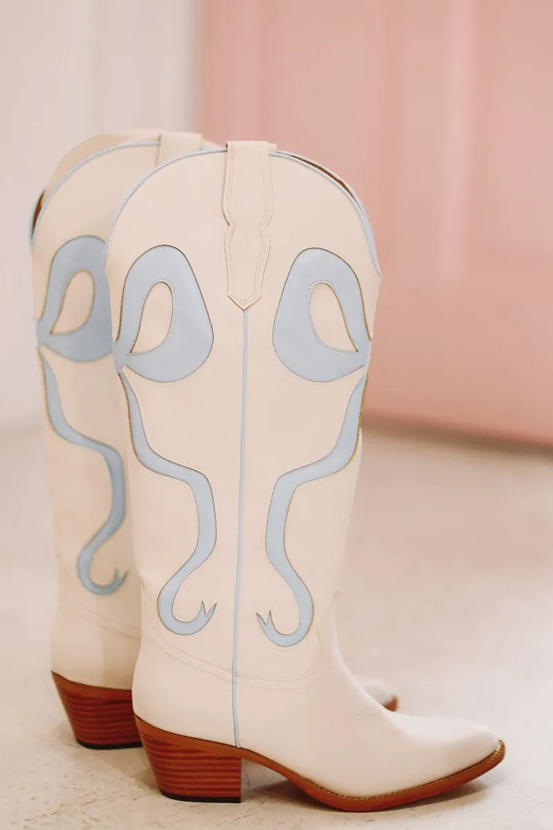 Just a City Girl Cowboy Boots - White
