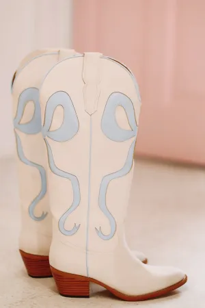 Just a City Girl Cowboy Boots - White