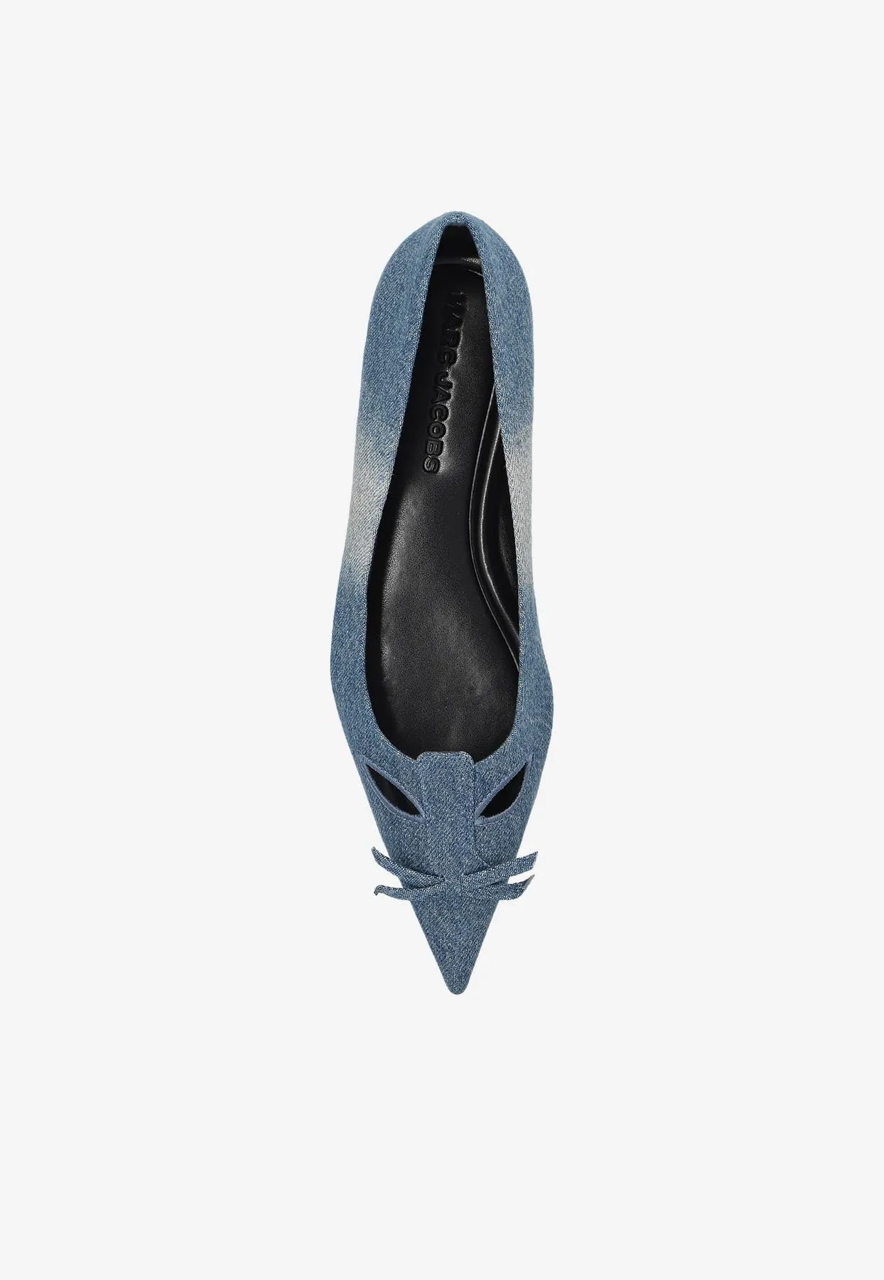 Kat Denim Pointed-Toe Flats
