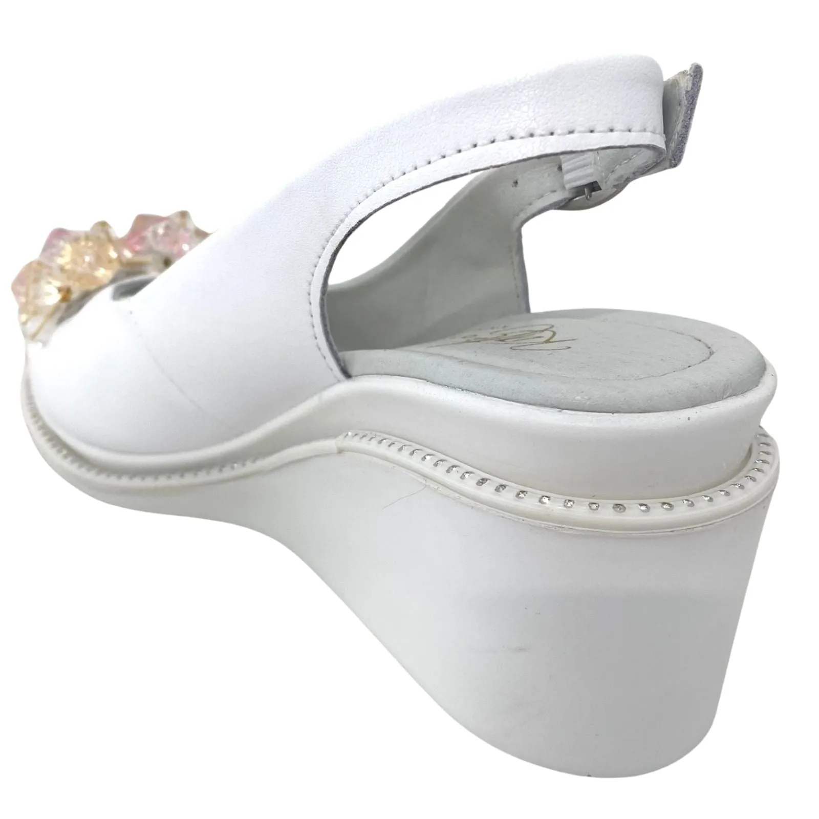 Kate Appleby Zetland Sling Back Wedge Sandals - White