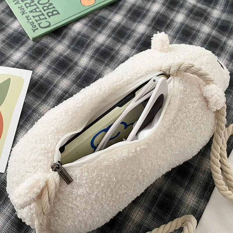 Kawaii Plush Teddy Bear Crossbody