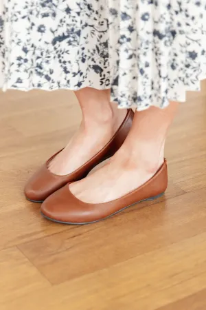 Keep You On Your Toes Ballet Flats in Camel