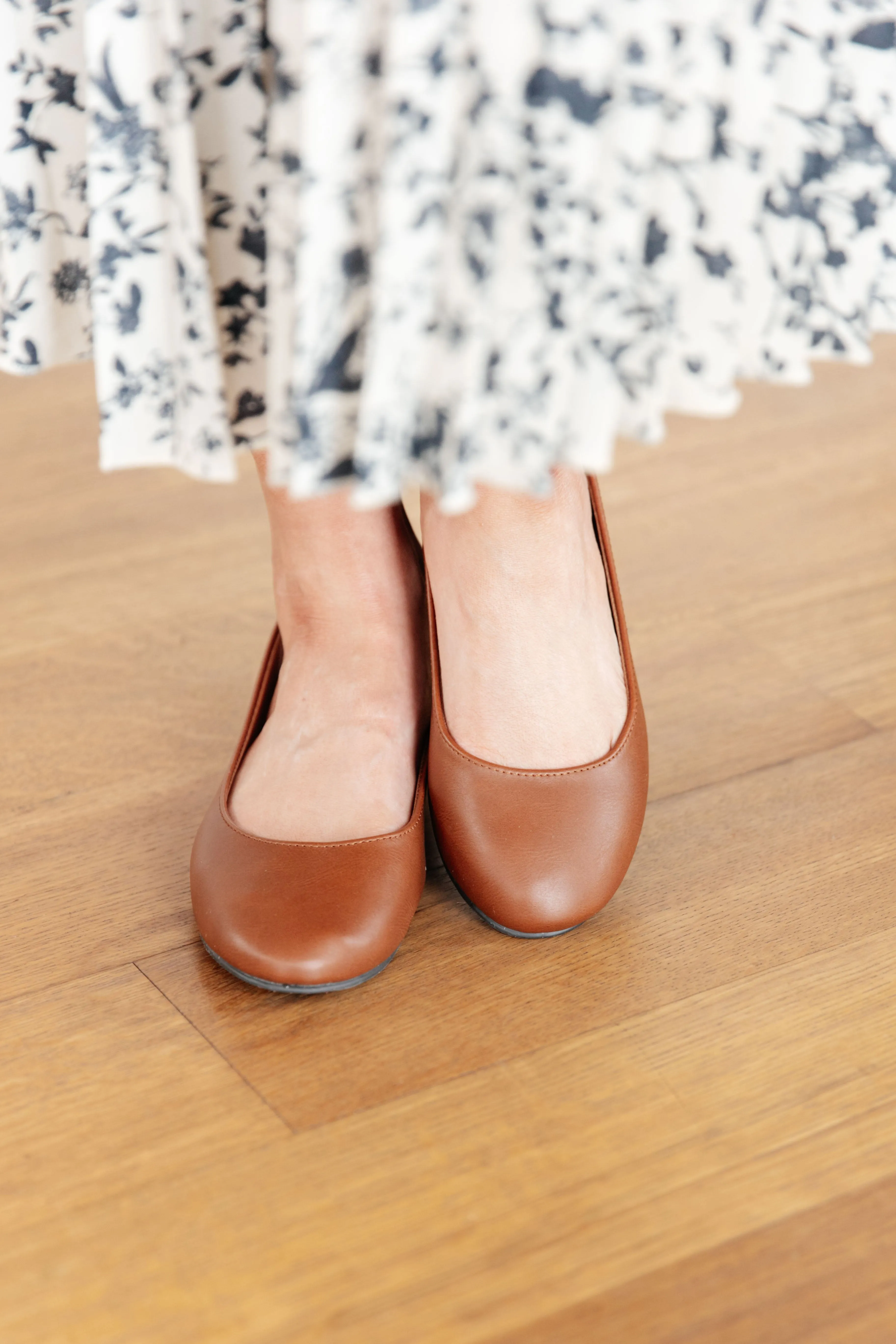 Keep You On Your Toes Ballet Flats in Camel