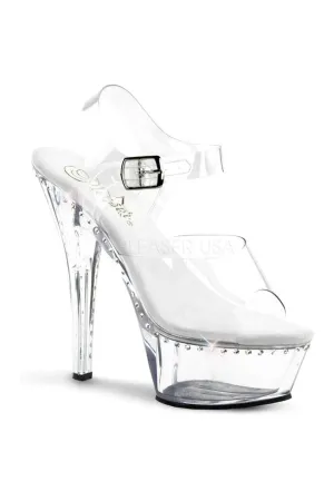 KISS-208LS Platform Sandal | Clear Vinyl