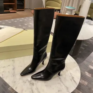 Kitten Heel  Wide Calf Tall Boots for Women