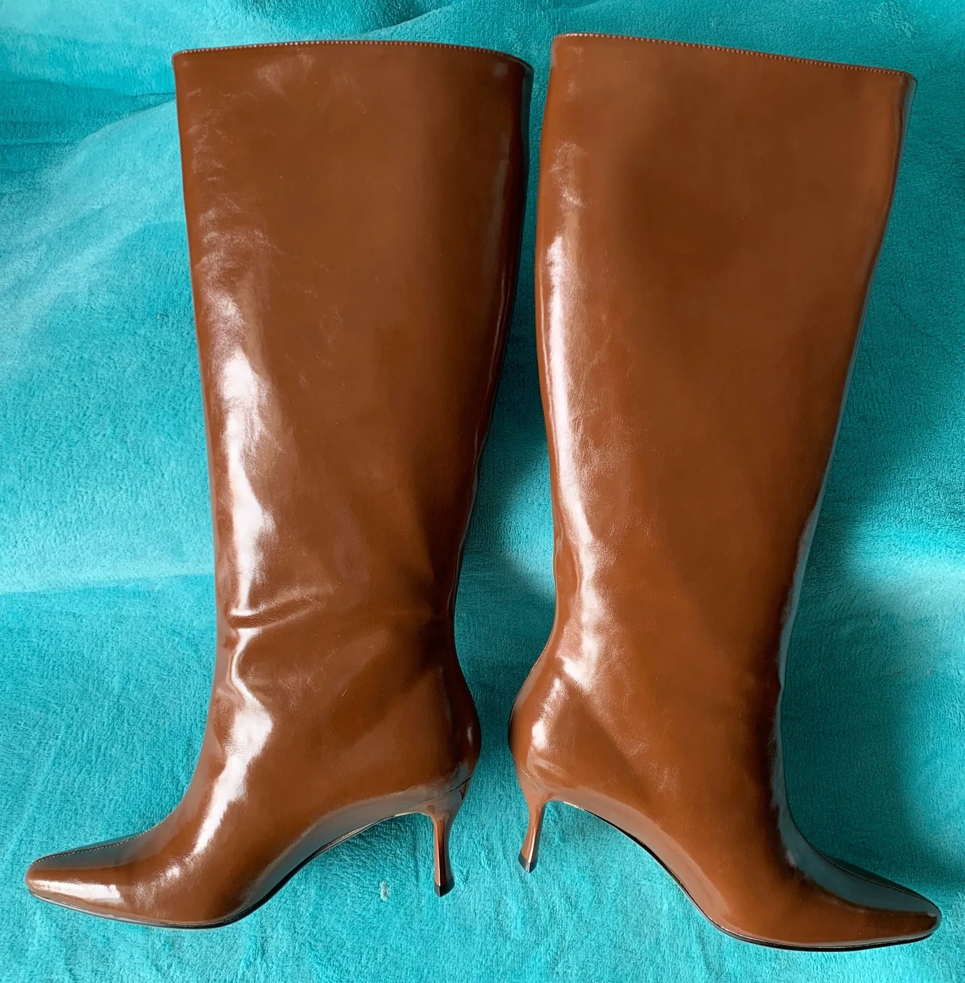 Kitten Heel  Wide Calf Tall Boots for Women