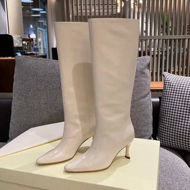Kitten Heel  Wide Calf Tall Boots for Women