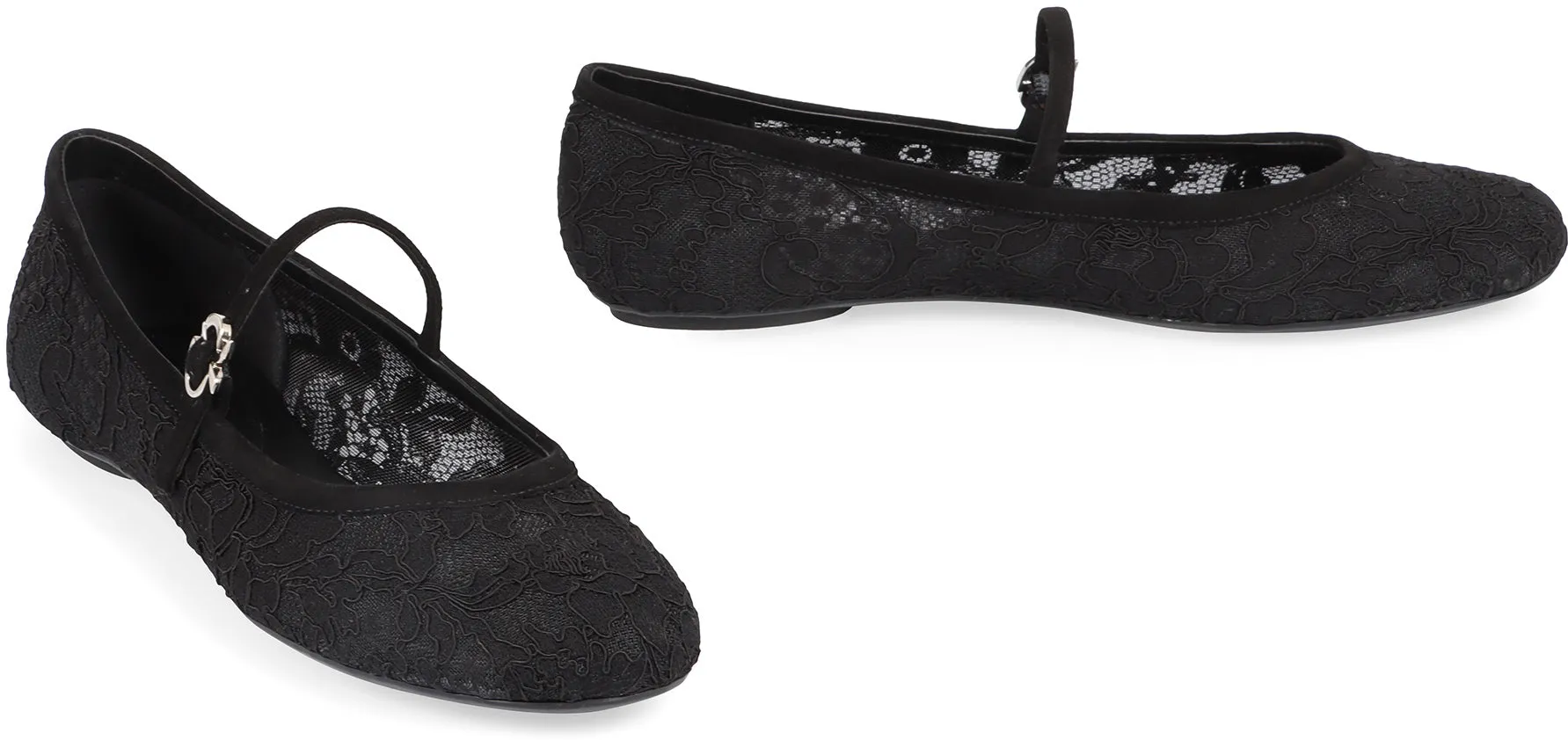 Lace ballet flats