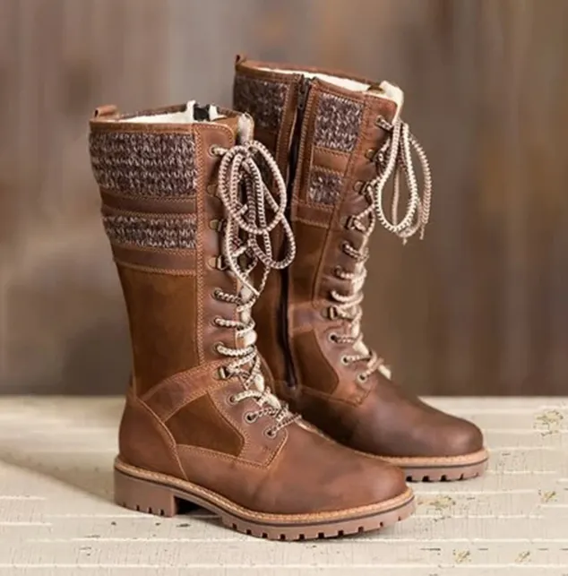 Lace Up Winter Boots