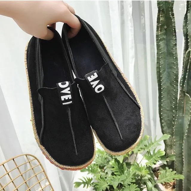 ladies shoes flats round toe fashion women shoes
