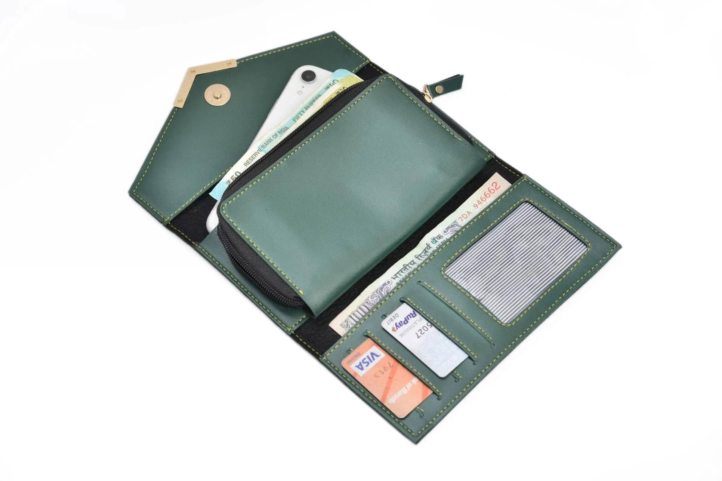 Lady Wallet   Men's Wallet (Couple Gift 1) - Olive Green