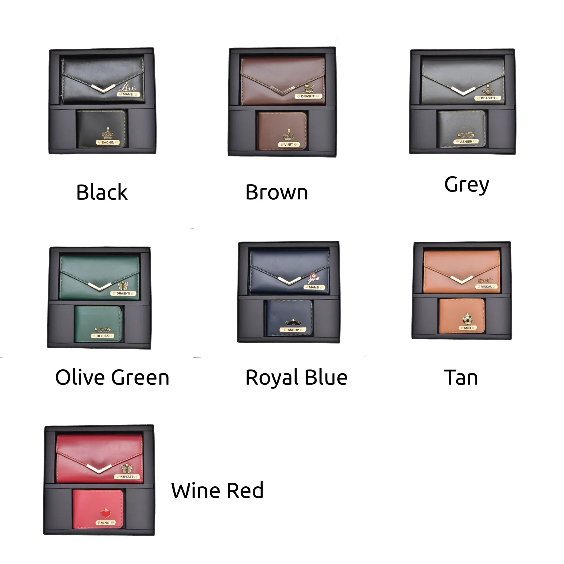 Lady Wallet   Men's Wallet (Couple Gift 1) - Olive Green