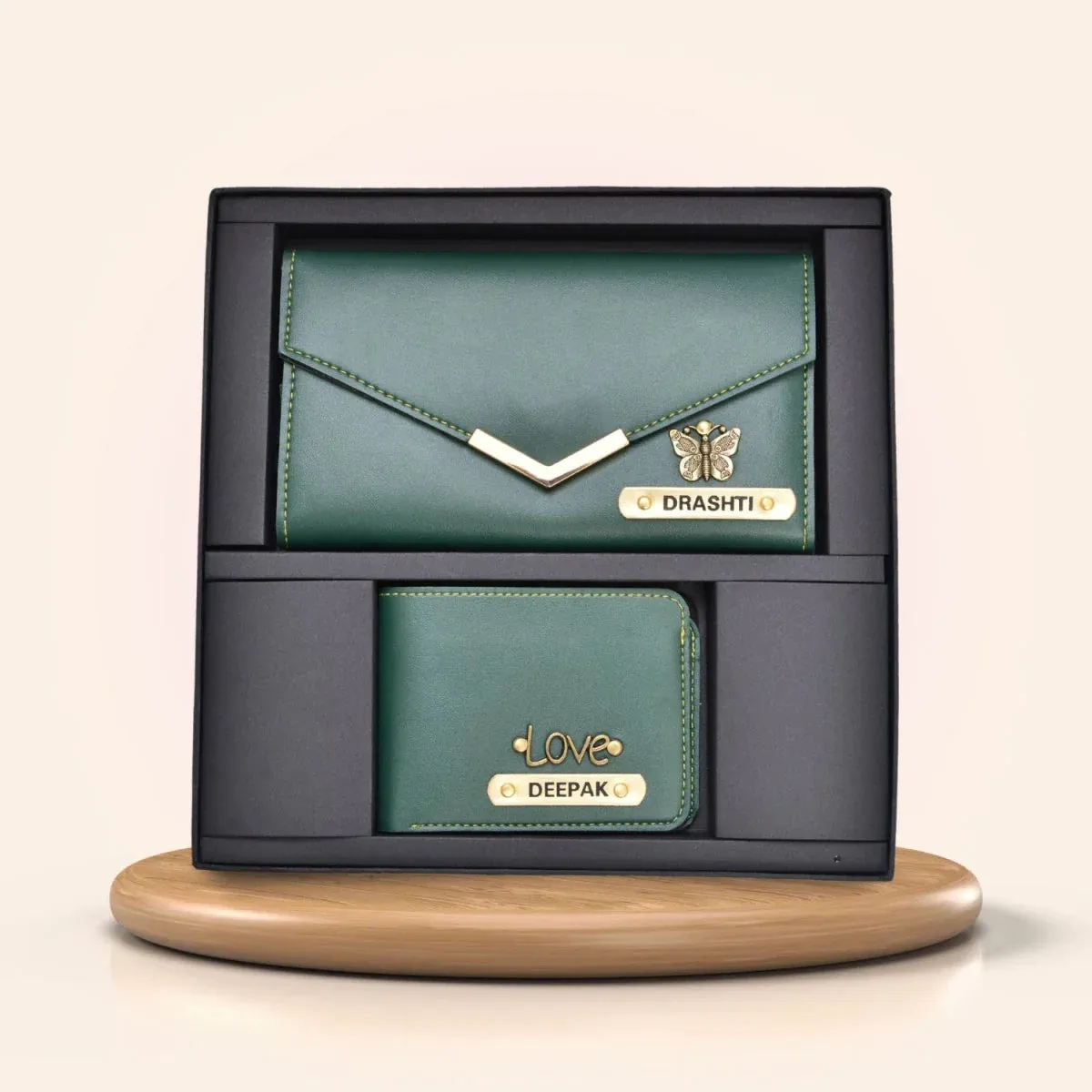 Lady Wallet   Men's Wallet (Couple Gift 1) - Olive Green