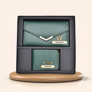 Lady Wallet   Men's Wallet (Couple Gift 1) - Olive Green