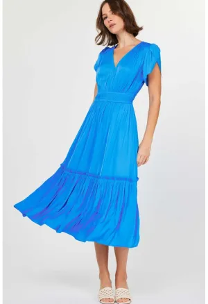 Lagoon Midi Dress-Azure Blue