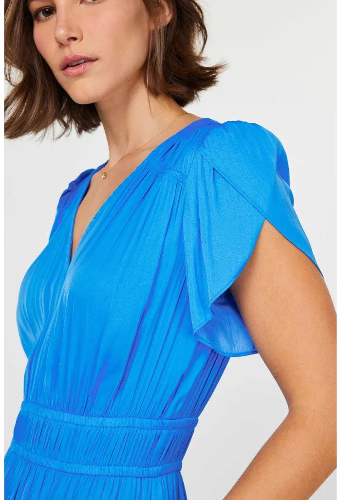 Lagoon Midi Dress-Azure Blue