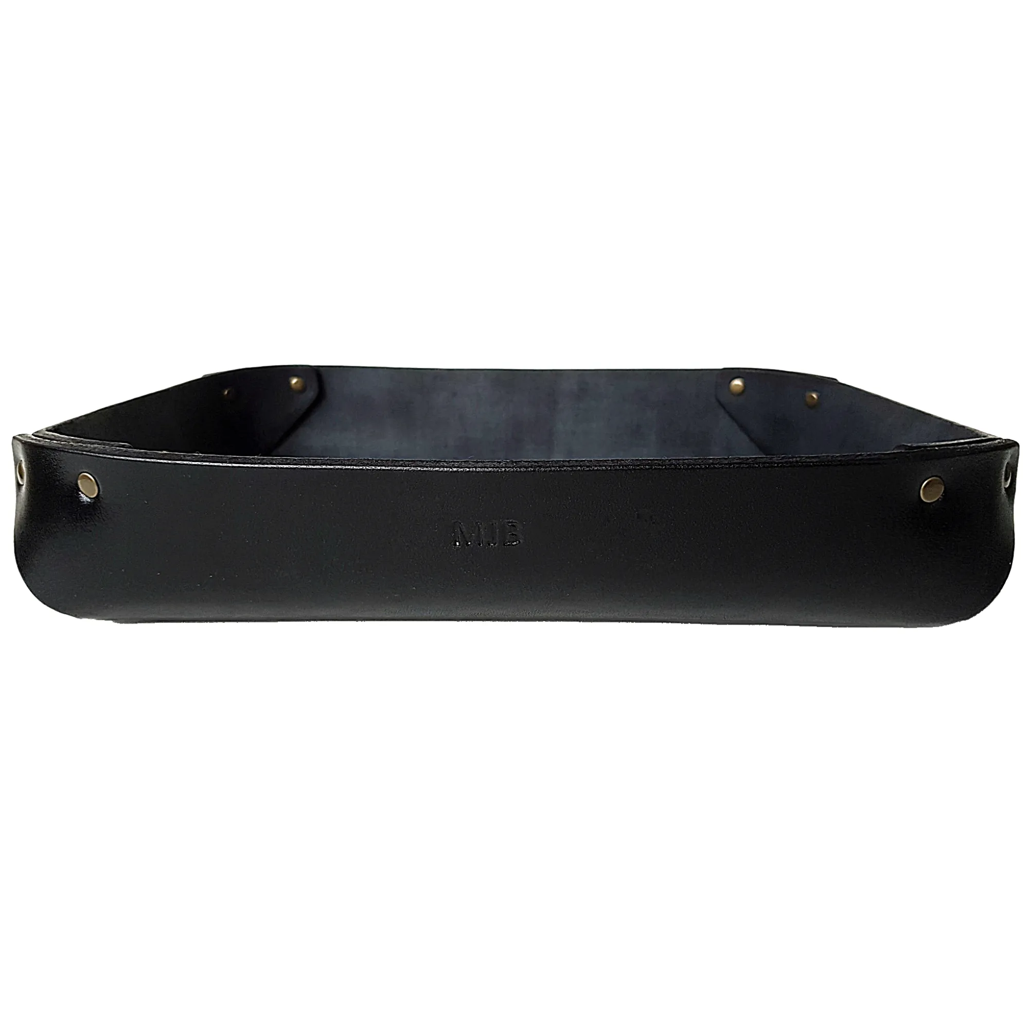 LARGE LEATHER VALET TRAY / NATURAL