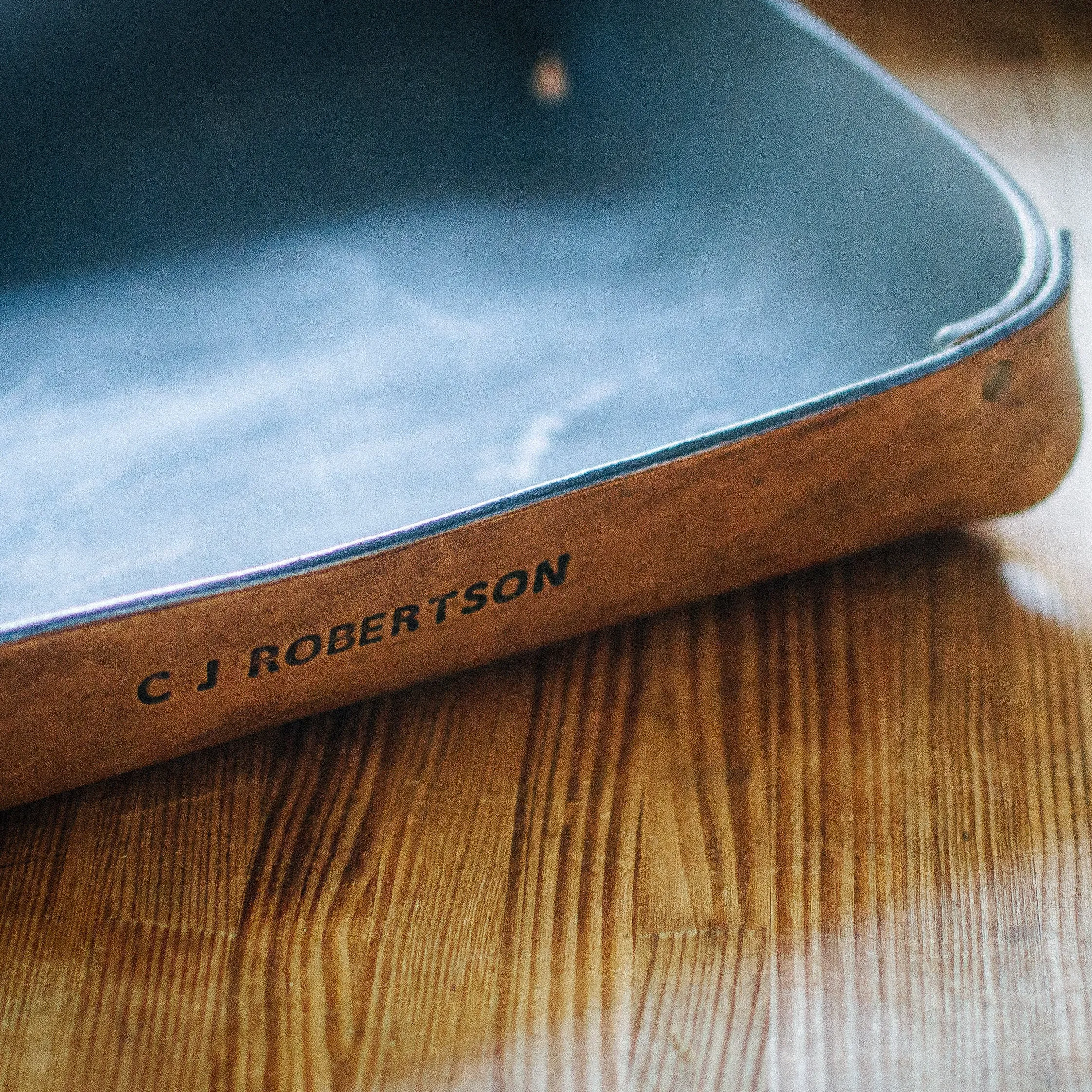 LARGE LEATHER VALET TRAY / NATURAL