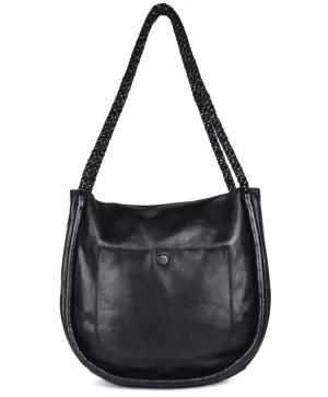 Latico Black Messenger Tote