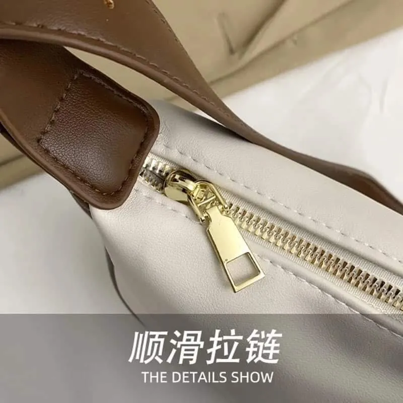 Leather dumpling bag