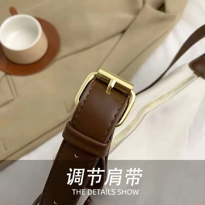Leather dumpling bag