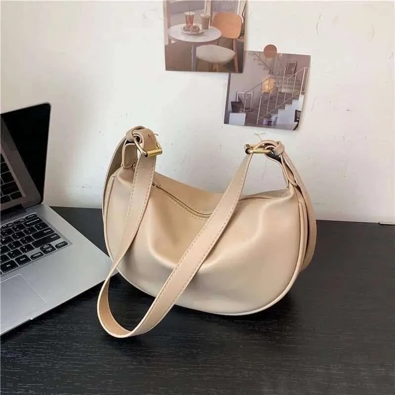 Leather dumpling bag