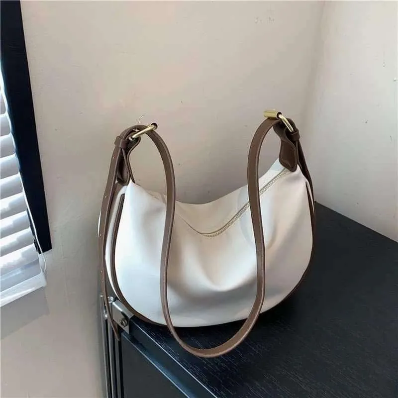 Leather dumpling bag