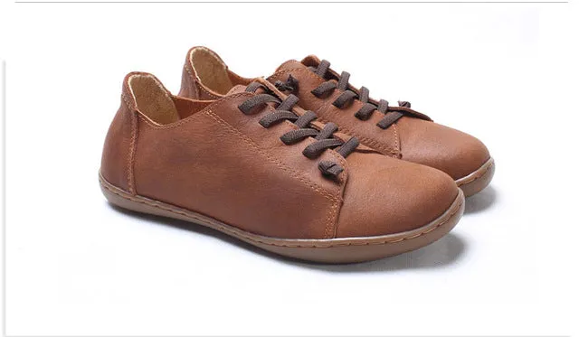 LEATHER LACE UP SHOES