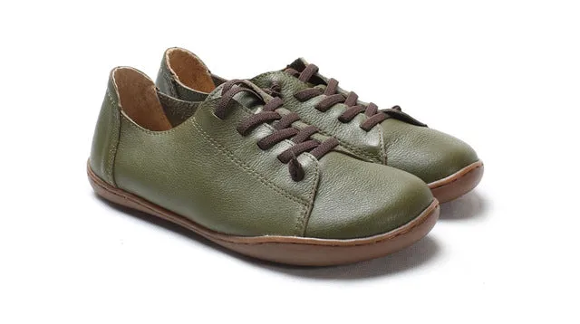 LEATHER LACE UP SHOES