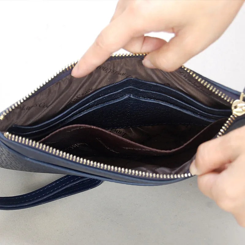 Leather Pattern Leather Clutch Wallet Pattern Zip Wristlet Purse Leather Craft Patterns Leather Templates