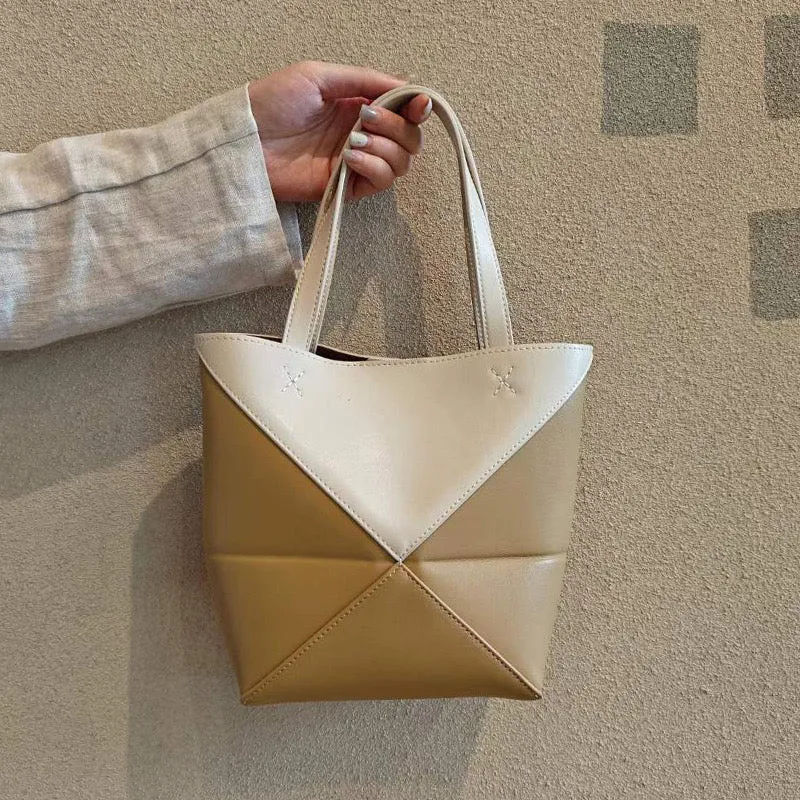 leather Puzzle tote bag