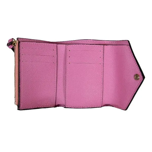 Leather Triwallet Abstract Leaves