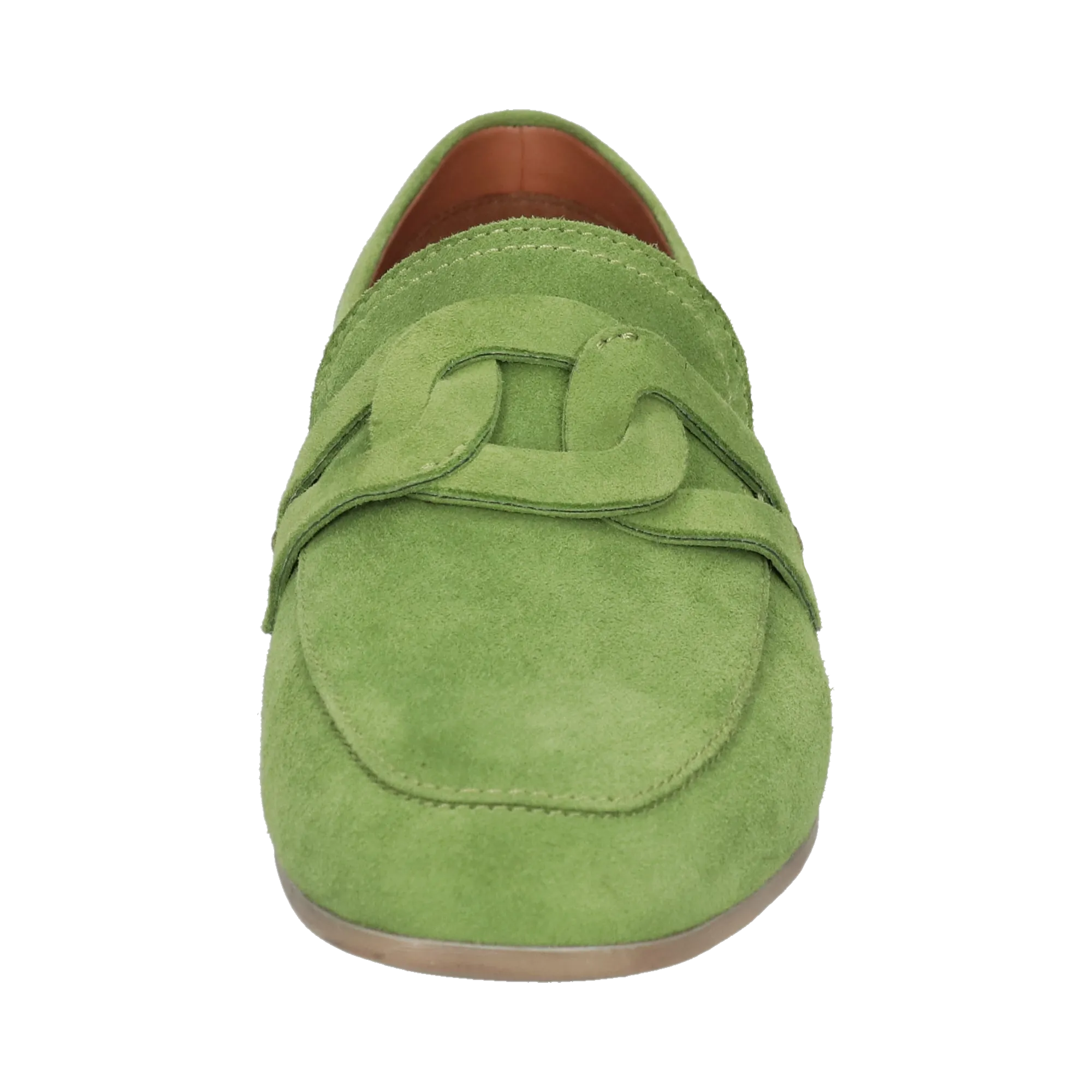 Leder Loafers grün