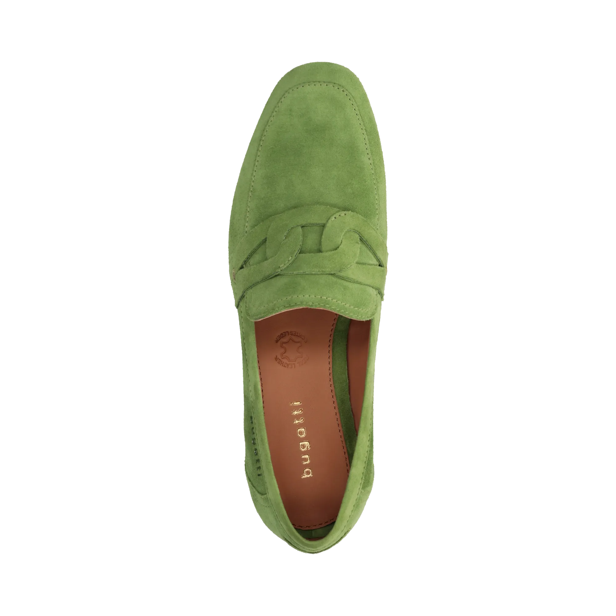 Leder Loafers grün